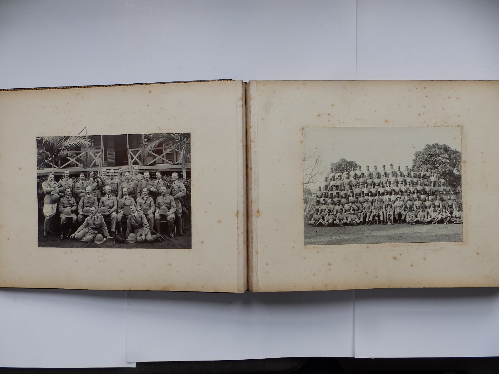 An Edwardian photo album compiled by an officer in the British Army based in Sierra Leone circa - Image 13 of 18