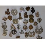 30 military corps cap badges - various regiments.