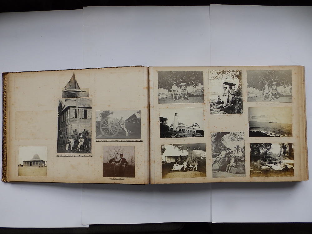 An Edwardian photo album compiled by an officer in the British Army based in Sierra Leone circa - Image 12 of 18