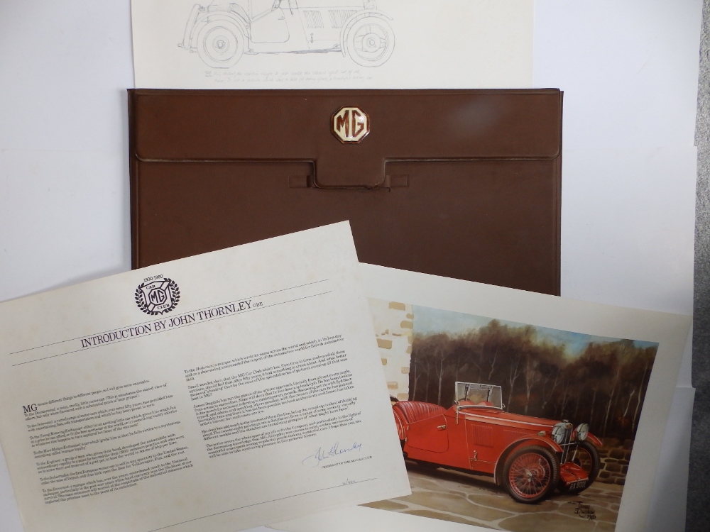 MG Car Club 1930-1980; 29 colour prints of MG cars by James Dugdale, each with its specification - Image 2 of 4