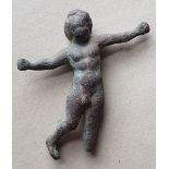 A Roman copper alloy figure of Eros/Cupid - reputedly found in the UK, 2.5".