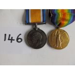 A WWI British Army Medal duo, War & Victory Medals awarded to 4556 GNR J.R. Seymour RA (2)