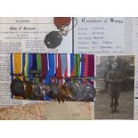 A group of 10 medals awarded to WO1 RSM H. Griffiths, Royal Artillery, comprising; WWI War & Victory