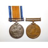 A WWI Mercantile Marine Medal & War Medal awarded to Frederick H. Secker. (2)