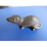 A small bronze rat, 4.5".