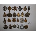 24 various Corps cap badges.