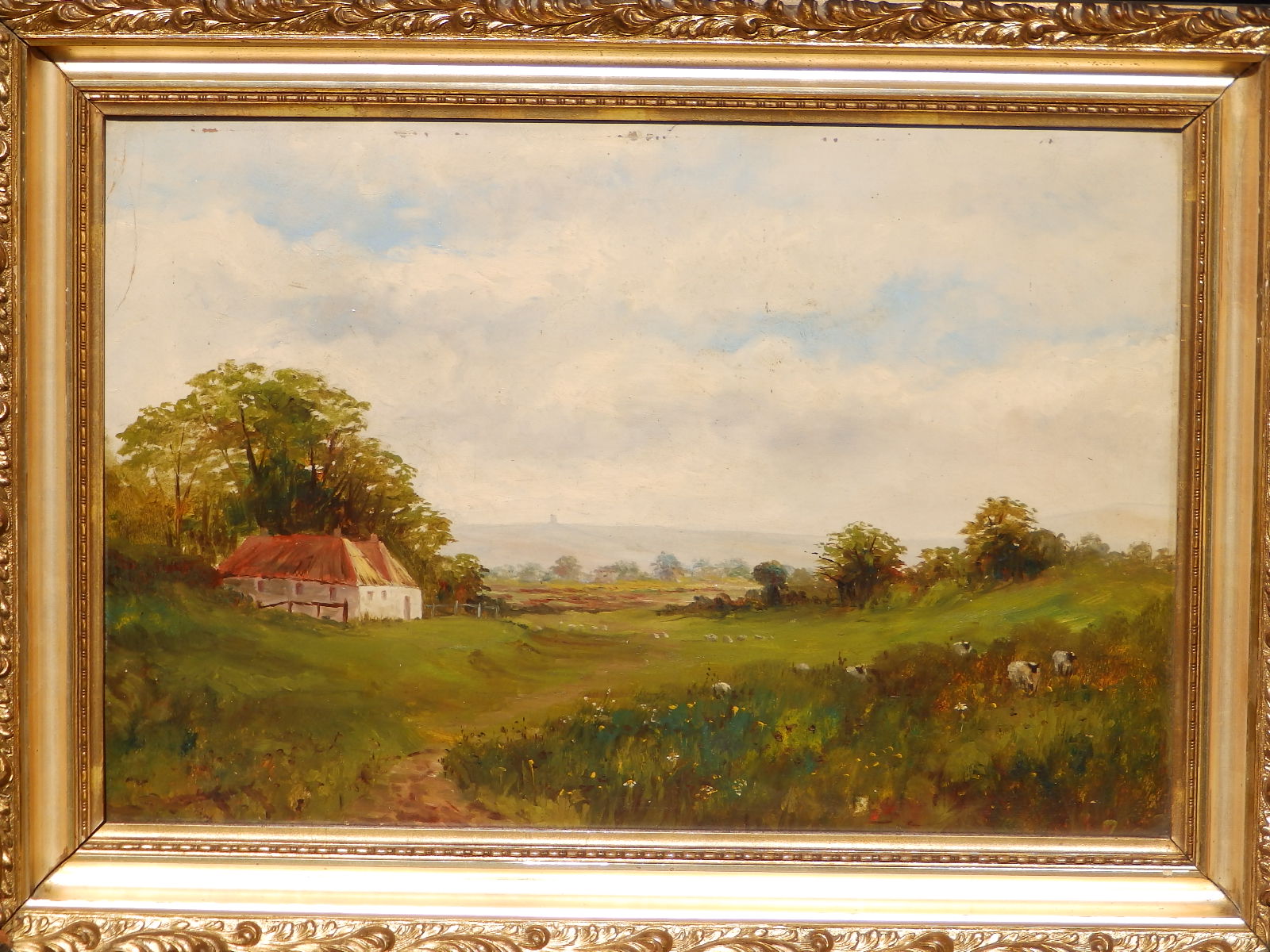 Late 19thC/Early 20thC English School - a pair of oils on board - 'Golden Hill' & 'Church Common',