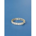 A diamond eternity ring, total diamond weight approximately 0.70 carat, tests as 18ct white gold.