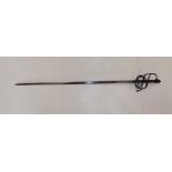 A late 16thC North European swept-hilt rapier.