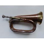 A WWI Boosey & Co. bugle, to 102 Prov. Battalion, dated 1915.