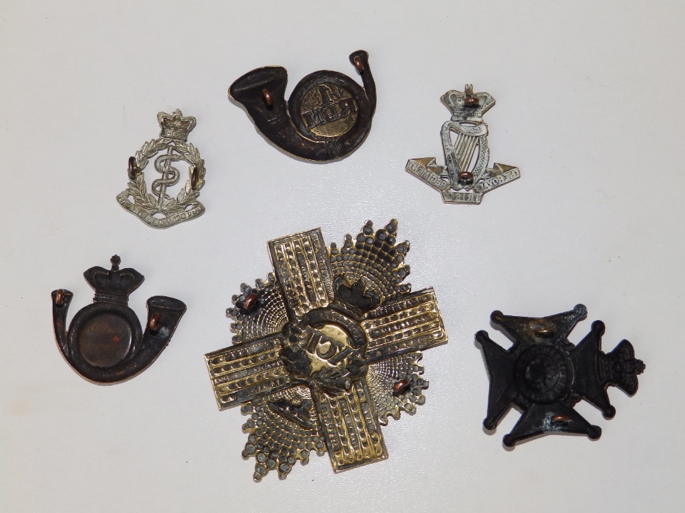 Six Victorian military badges. - Image 4 of 4