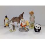 A Beswick Beatrix Potter 'Miss Moppet' brown backstamp, a 'Foxy Whiskered Gentleman' (chipped ears),