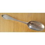A Queen Anne silver trefid spoon, the handle initialled 'MW' - Benjamin Watts, London 1708, 8" .