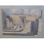 George Davy - watercolour - 'Parthenon', signed & dated 1962, 14.5" x 20".