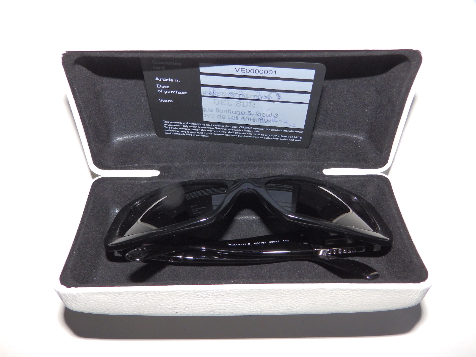 A cased pair of Versace sunglasses - Model 4111-B. - Image 2 of 2