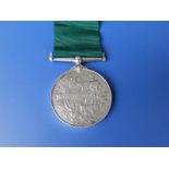 A Volunteer Force Long Service Medal awarded to 776 Pte. Goodridge 5 V/B Devon Reg.