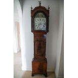 An early 19thC mahogany eight day striking longcase clock by Morse of Lyneham, three gilt ball