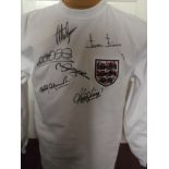 ENGLAND SHIRT AUTOGRAPHED BY 6