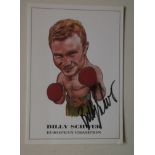 BOXING - BILLY SCHWER AUTOGRAPHED CARD