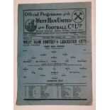 1946-47 WEST HAM V LEICESTER CITY FA CUP