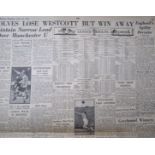 1947 BOLTON WOLVES BIRMINGHAM LUTON WEST BROM WIMBLEDON LEEDS VILLA LEYTONSTONE PLYMOUTH