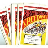SPEEDWAY - 1953 BIRMINGHAM HOMES X 9 INCLUDES WIMBLEDON COVENTRY WEST HAM ETC