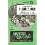 MOTOR CYCLING - 1954 PIONEER RUN LONDON TO BRIGHTON 1954 PROGRAMME