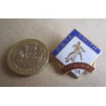 SPEEDWAY - 1976 PETE SMITH TESTIMONIAL GILT BADGE