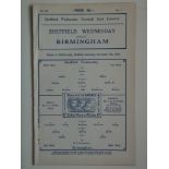 1931-32 SHEFFIELD WEDNESDAY V BIRMINGHAM