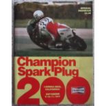 MOTORCYCLE RACING - LAGUNA SECA CALIFORNIA 1977 PROGRAMME