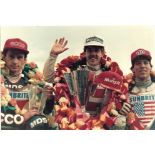 SPEEDWAY - 1985 WORLD FINAL @ BRADFORD GUNDERSEN NIELSEN ERMOLENKO ORIGINAL PHOTOGRAPH