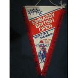 SPEEDWAY - 1982 EMBASSY BRITISH OPEN @ WHITE CITY LONDON PENNANT