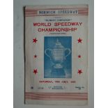 1957 WORLD SPEEDWAY CHAMPIONSHIP AT NORWICH