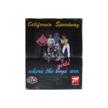 SPEEDWAY - LARGE CALIFORNIA CARLSBAD RACEWAY POSTER