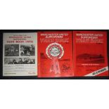 MANCHESTER UNITED FIRST THREE SUPPORTERS' CLUBS YEARBOOKS 72 73 & 74