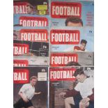 1956 CHARLES BUCHAN'S FOOTBALL MONTHLY X 10