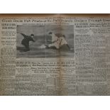 BASEBALL & 1948 OLYMPICS - NEW YORK TIMES 1948
