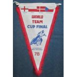 SPEEDWAY - WORLD TEAM CUP FINAL PENNANT 1978 WEST GERMANY