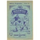 1954/55 MILLWALL V MANCHESTER CITY FRIENDLY