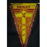 SPEEDWAY - PAISLEY LIONS PENNANT
