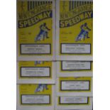 SPEEDWAY - 1970 NEWTONGRANGE X 7 INCLUDES 1ST EVER V BERWICK + CREWE WORKINGTON ETC