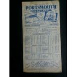 1949-50 PORTSMOUTH V MANCHESTER UNITED - AUTOGRAPHED BY ENTIRE PORTSMOUTH TEAM