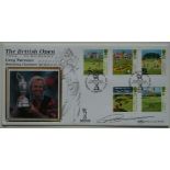 GOLF - 1994 BRITISH OPEN POSTAL COVER AUTOGRAPHED BY GREG NORMAN