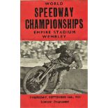 SPEEDWAY - 1954 WORLD FINAL PIRATE PROGRAMME