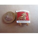 SPEEDWAY - WEYMOUTH GILT BADGE