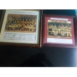 ASTON VILLA - TWO FRAMED & GLAZED PHOTOGRAPHS 1896-97 & 1957