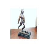 SIR STANLEY MATTHEWS BRONZE SCULPTURE STOKE-BLACKPOOL-ENGLAND