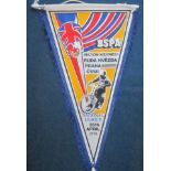 SPEEDWAY - MILTON KEYNES V RUDA HVEZDA PRAGUE 1978 PENNANT