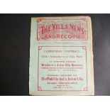 1909-10 ASTON VILLA V LIVERPOOL