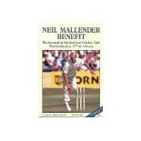 CRICKET - NEIL MALLENDER SOMERSET BENEFIT MATCH PROGRAMME 1994